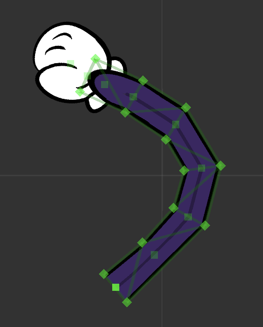 Rubberhose limbs with vertices
